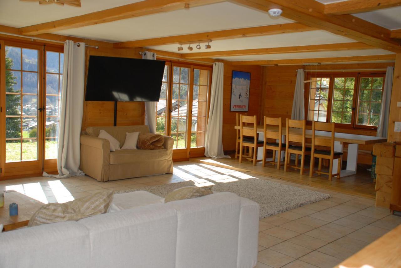 Chalet Edelweiss - Verbier, Mountain Views, Jacuzzi! Volleges Exteriér fotografie
